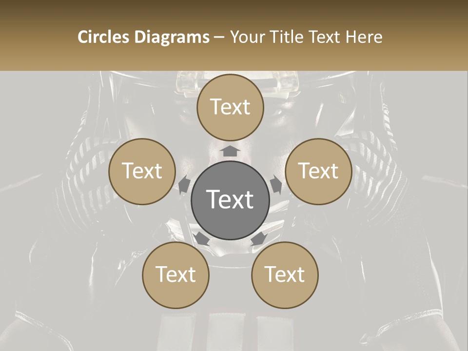 A Football Player Holding His Helmet Over His Face PowerPoint Template