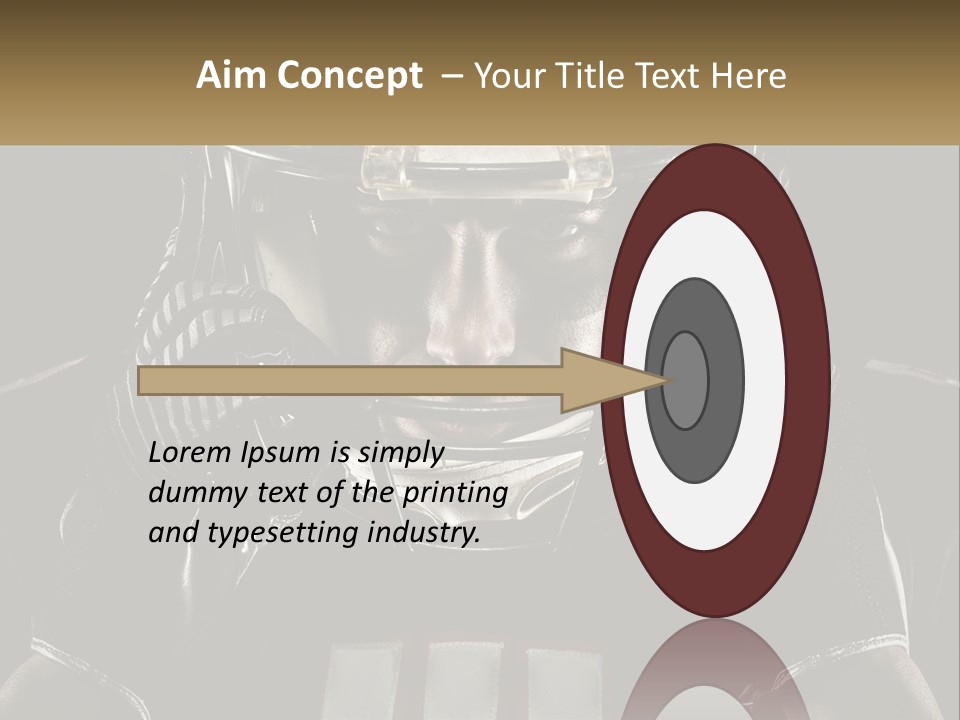 A Football Player Holding His Helmet Over His Face PowerPoint Template