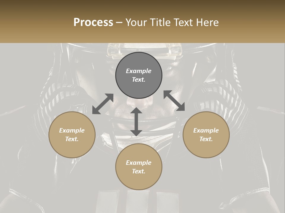 A Football Player Holding His Helmet Over His Face PowerPoint Template