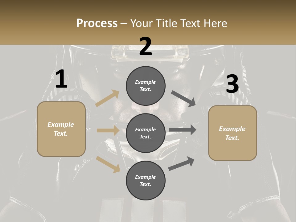 A Football Player Holding His Helmet Over His Face PowerPoint Template