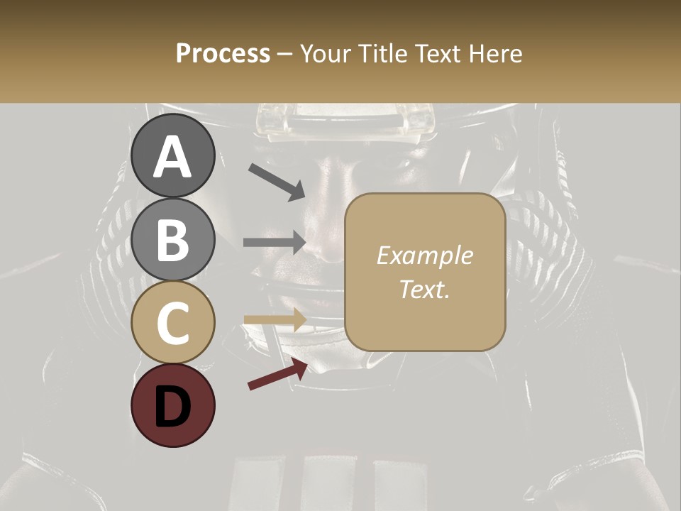 A Football Player Holding His Helmet Over His Face PowerPoint Template