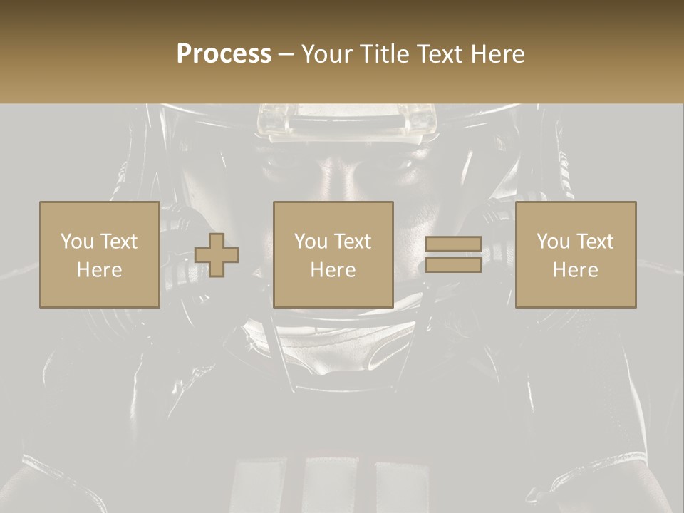 A Football Player Holding His Helmet Over His Face PowerPoint Template