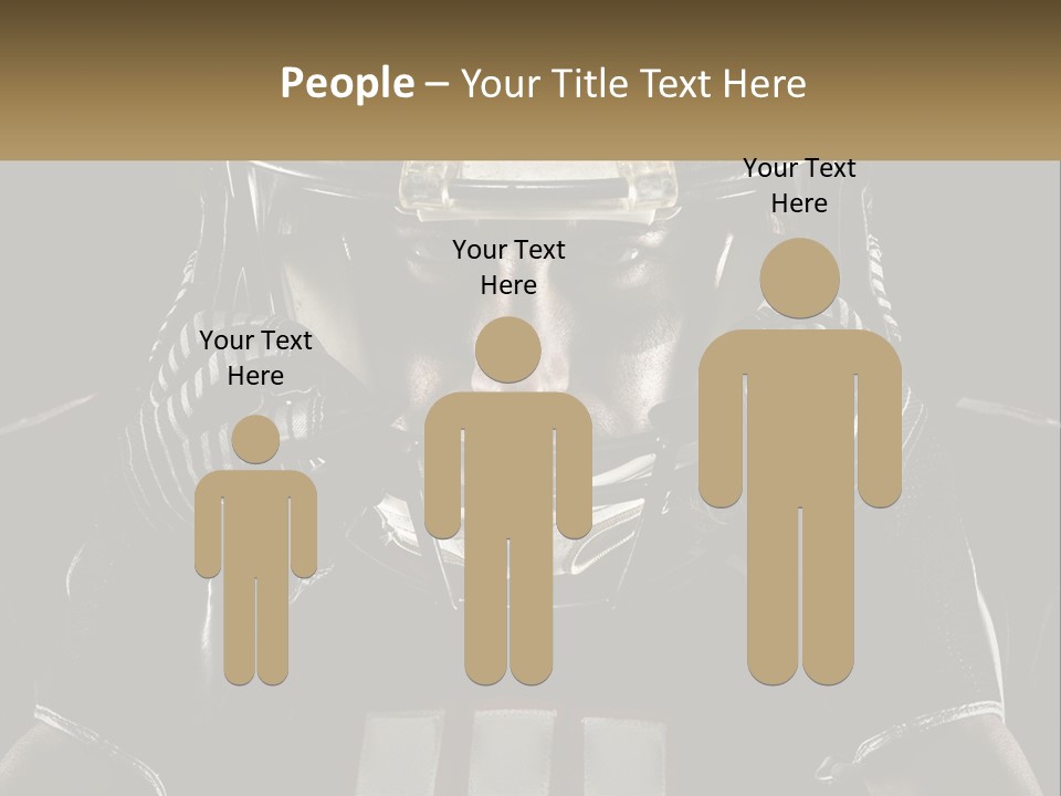 A Football Player Holding His Helmet Over His Face PowerPoint Template