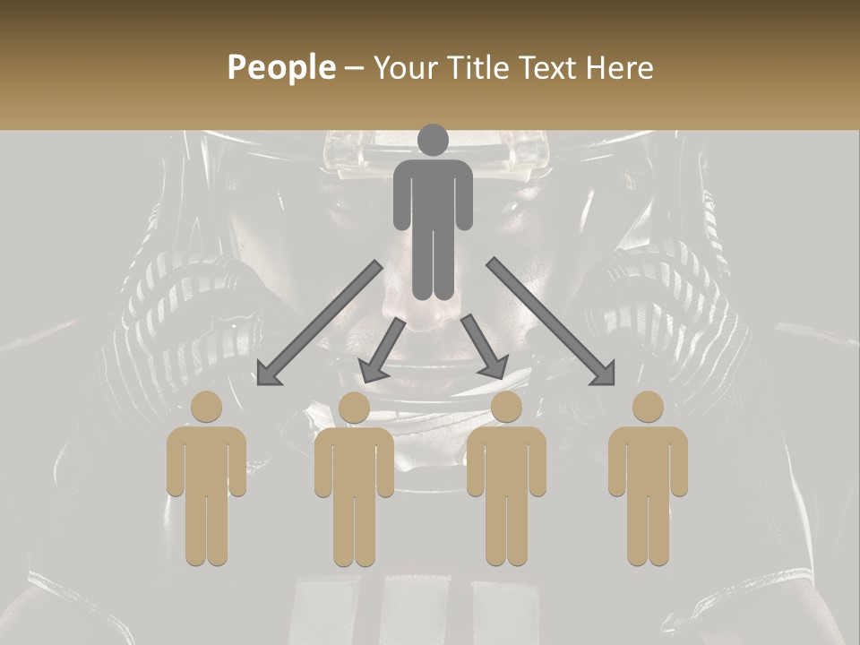 A Football Player Holding His Helmet Over His Face PowerPoint Template