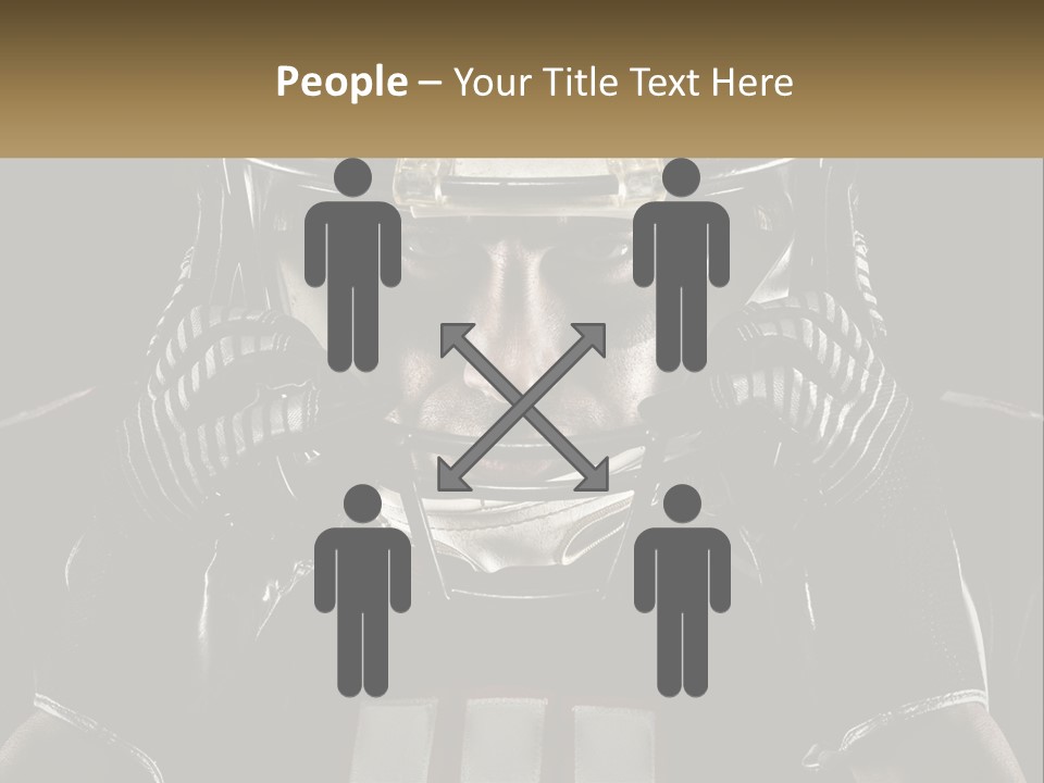 A Football Player Holding His Helmet Over His Face PowerPoint Template