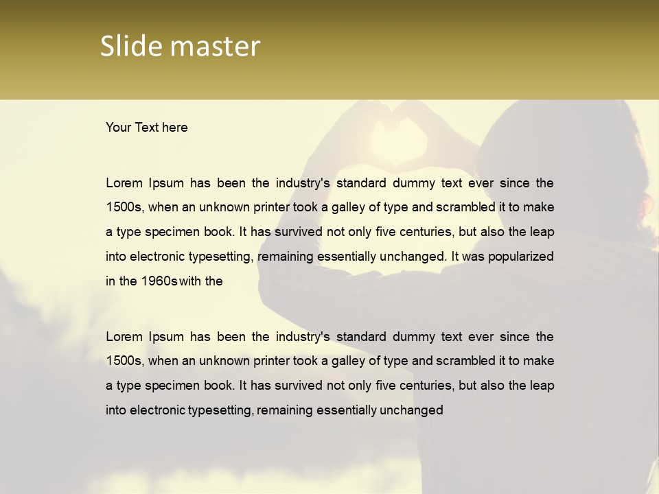 A Person Making A Heart Shape With Their Hands PowerPoint Template