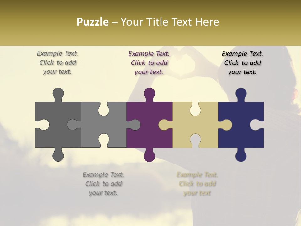 A Person Making A Heart Shape With Their Hands PowerPoint Template
