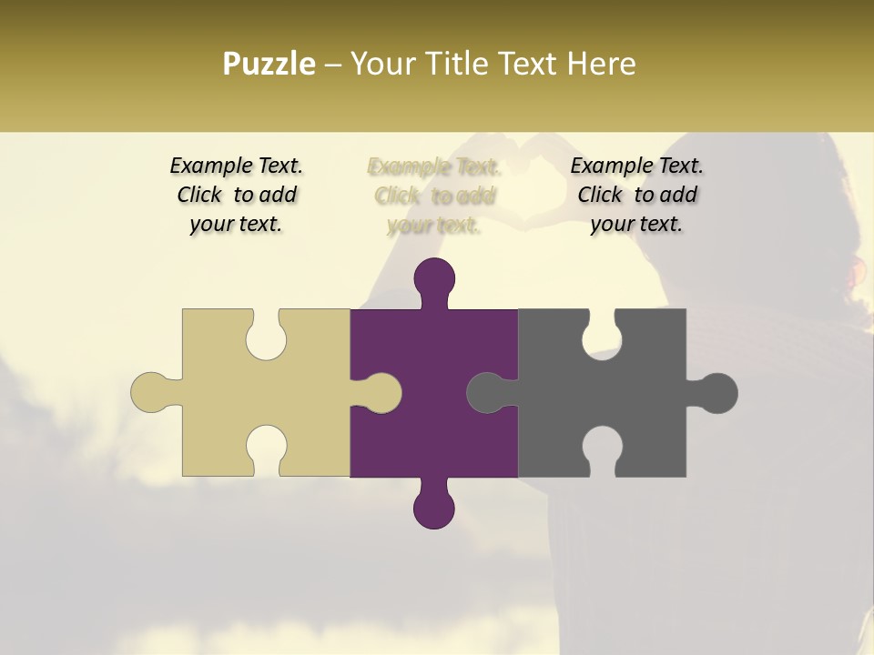 A Person Making A Heart Shape With Their Hands PowerPoint Template