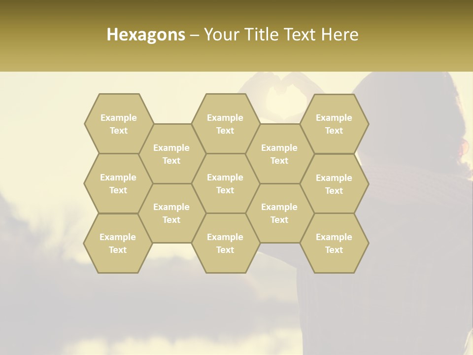 A Person Making A Heart Shape With Their Hands PowerPoint Template