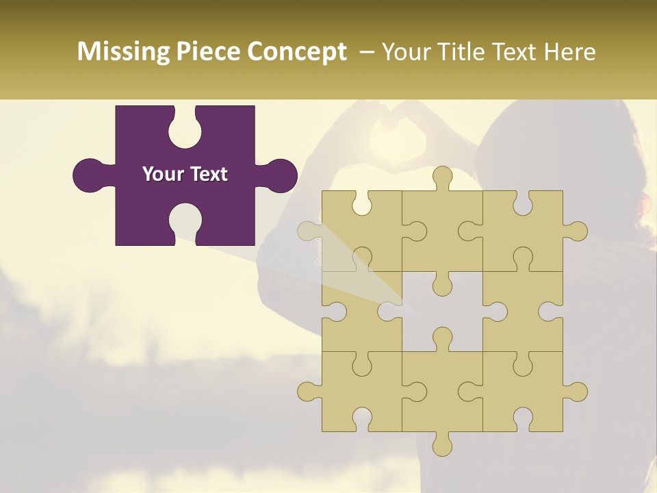 A Person Making A Heart Shape With Their Hands PowerPoint Template