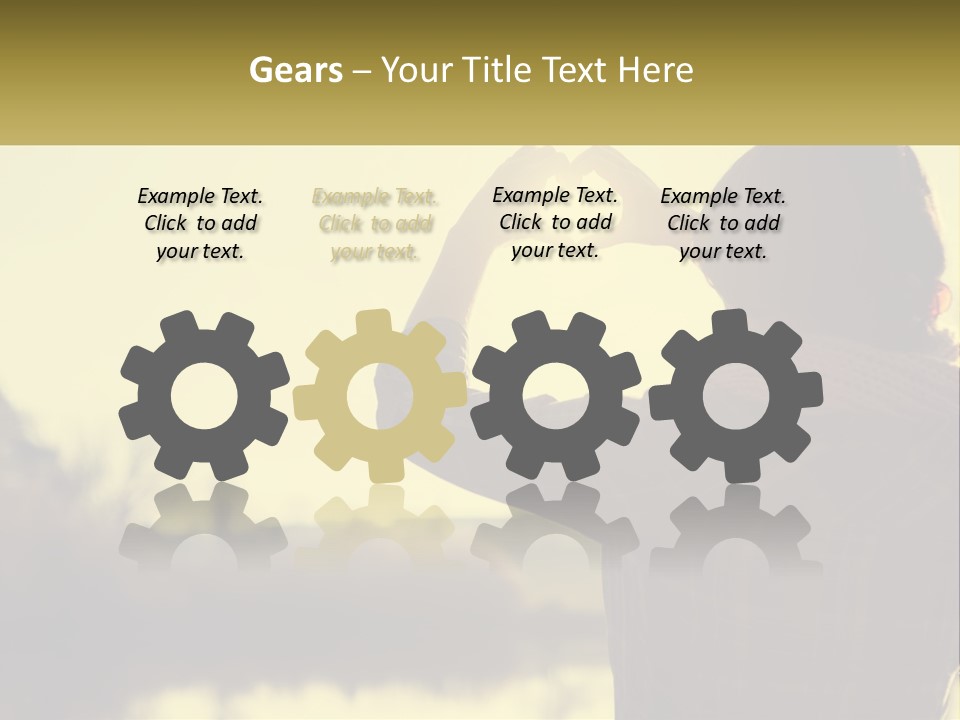 A Person Making A Heart Shape With Their Hands PowerPoint Template