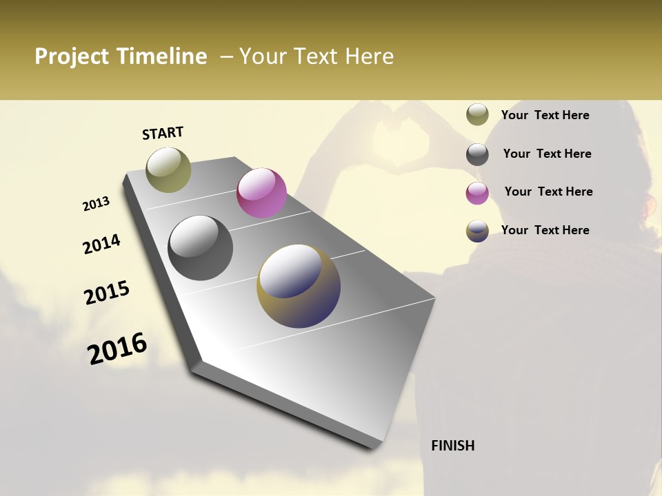 A Person Making A Heart Shape With Their Hands PowerPoint Template