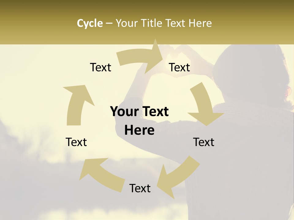 A Person Making A Heart Shape With Their Hands PowerPoint Template