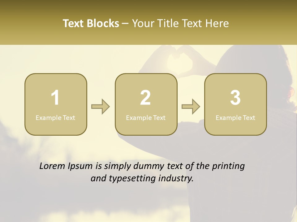 A Person Making A Heart Shape With Their Hands PowerPoint Template