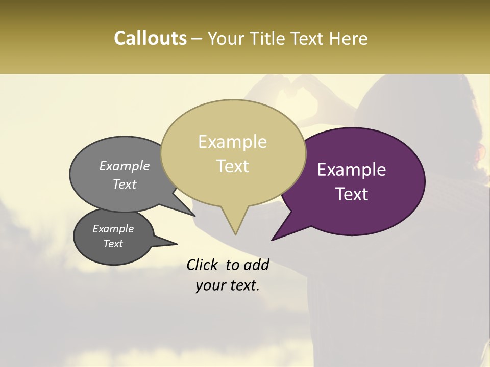 A Person Making A Heart Shape With Their Hands PowerPoint Template