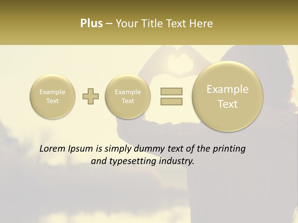 A Person Making A Heart Shape With Their Hands PowerPoint Template