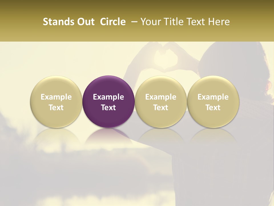 A Person Making A Heart Shape With Their Hands PowerPoint Template