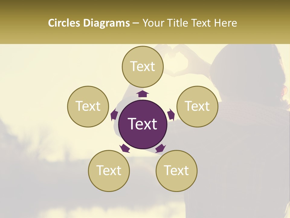 A Person Making A Heart Shape With Their Hands PowerPoint Template