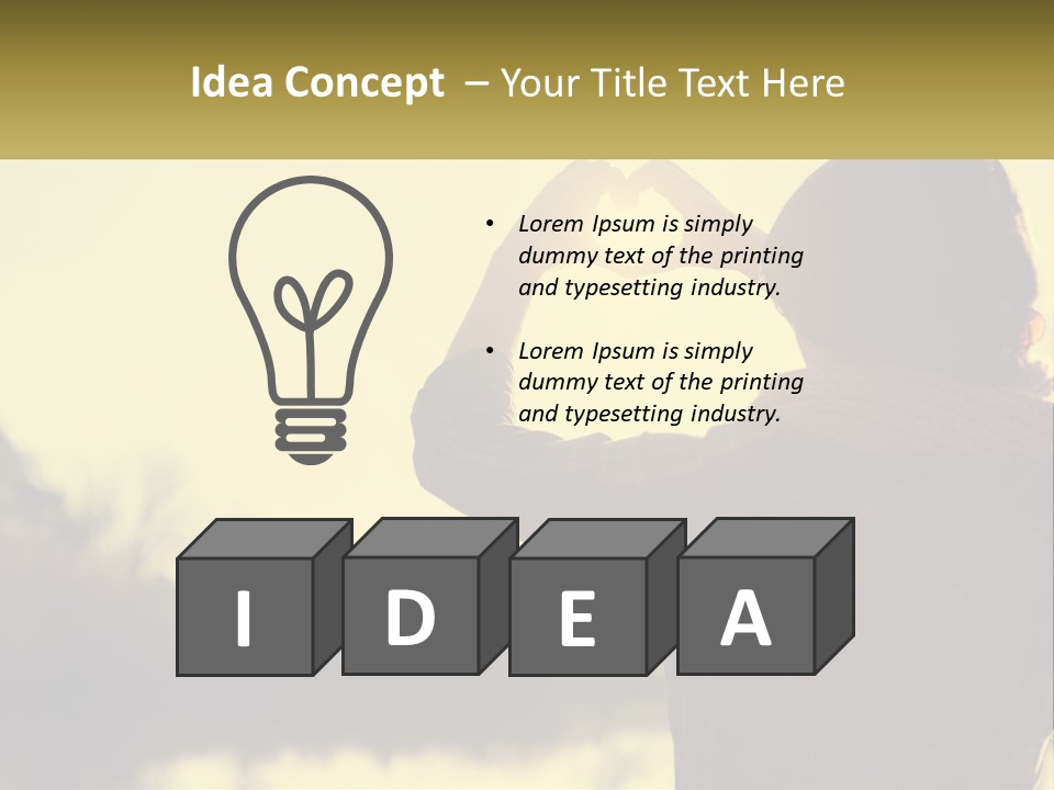 A Person Making A Heart Shape With Their Hands PowerPoint Template