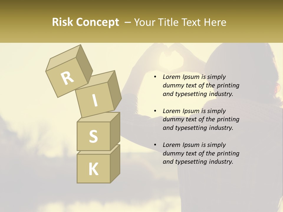 A Person Making A Heart Shape With Their Hands PowerPoint Template