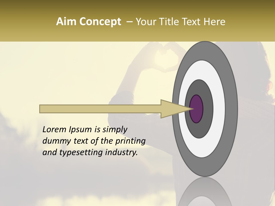 A Person Making A Heart Shape With Their Hands PowerPoint Template
