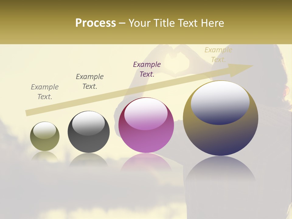 A Person Making A Heart Shape With Their Hands PowerPoint Template