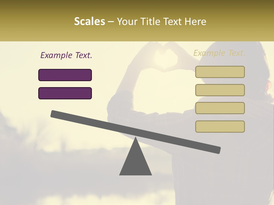 A Person Making A Heart Shape With Their Hands PowerPoint Template
