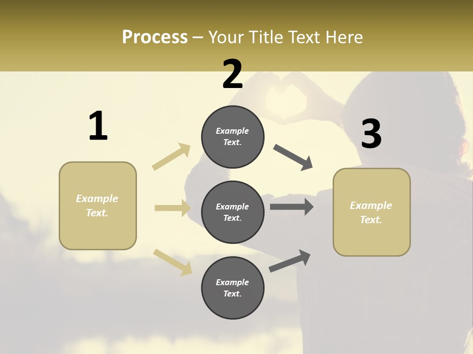 A Person Making A Heart Shape With Their Hands PowerPoint Template