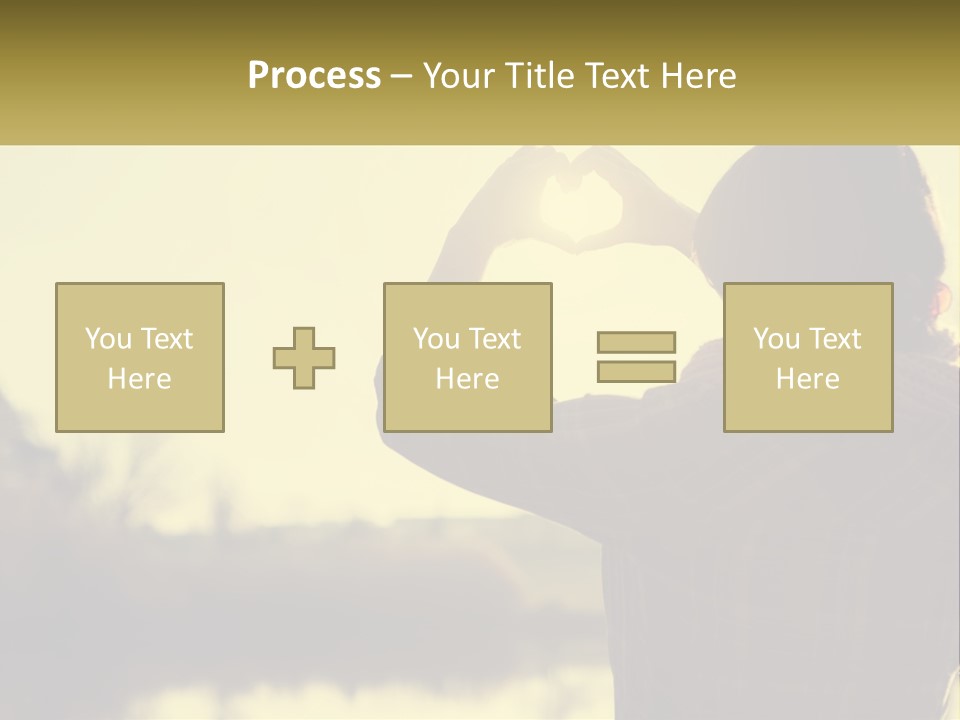 A Person Making A Heart Shape With Their Hands PowerPoint Template