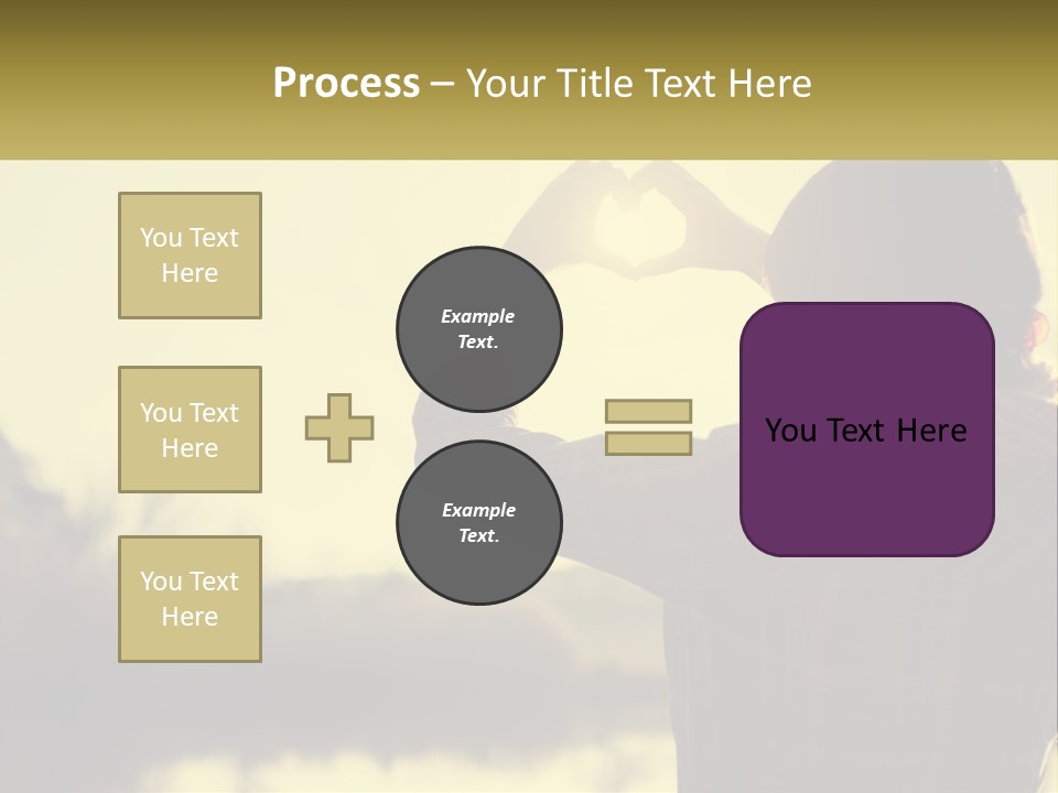 A Person Making A Heart Shape With Their Hands PowerPoint Template