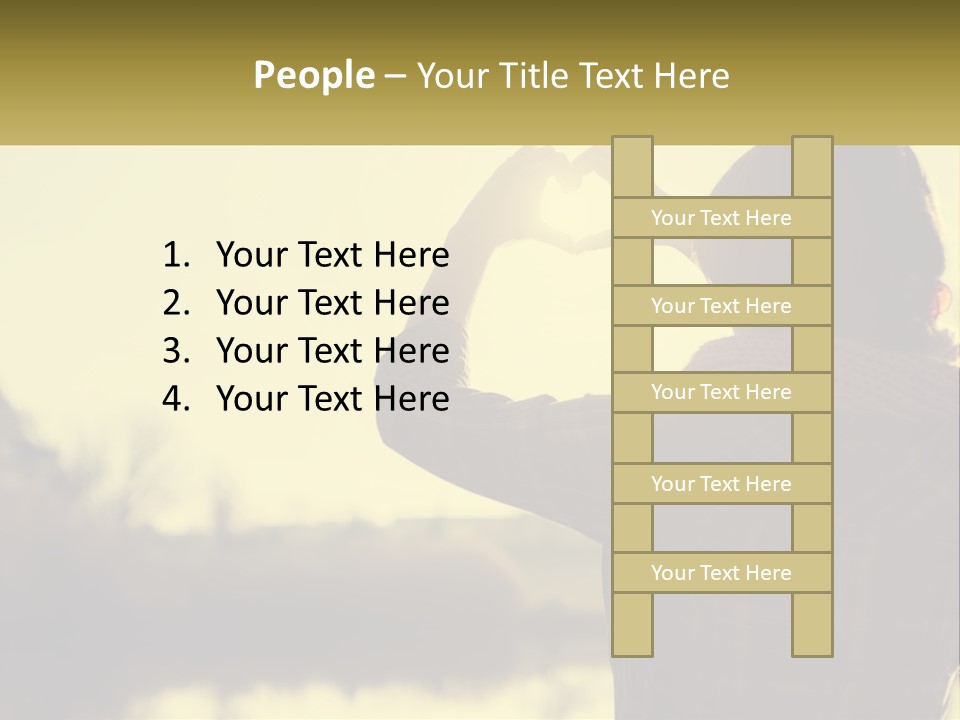 A Person Making A Heart Shape With Their Hands PowerPoint Template