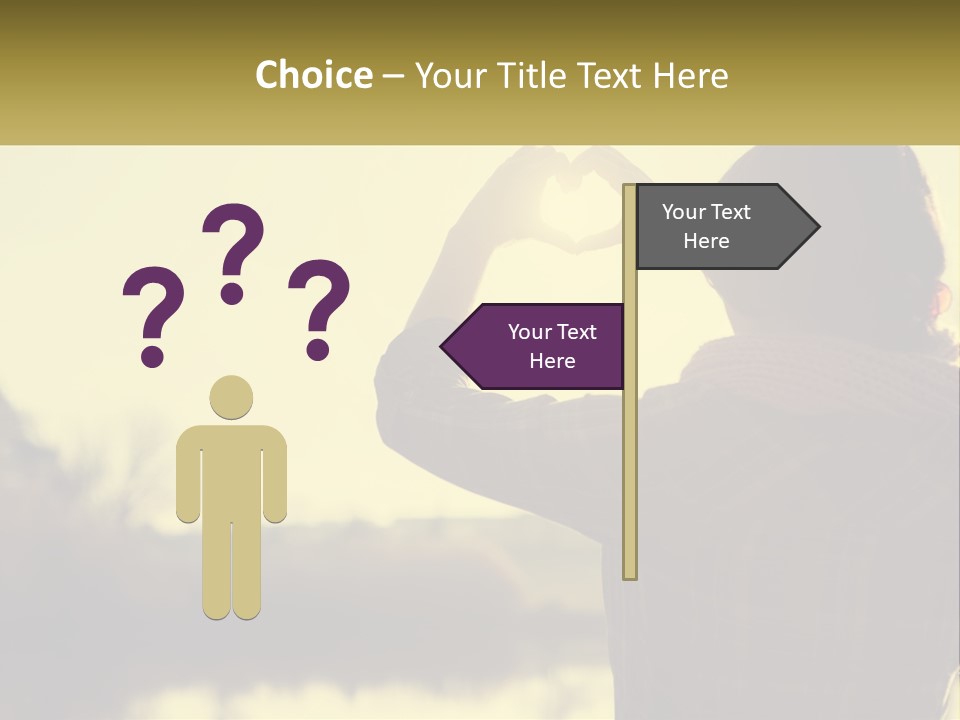 A Person Making A Heart Shape With Their Hands PowerPoint Template