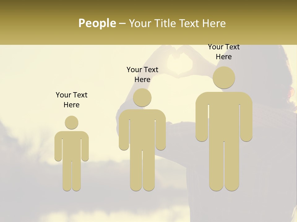 A Person Making A Heart Shape With Their Hands PowerPoint Template