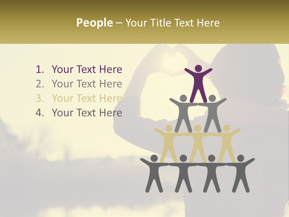 A Person Making A Heart Shape With Their Hands PowerPoint Template