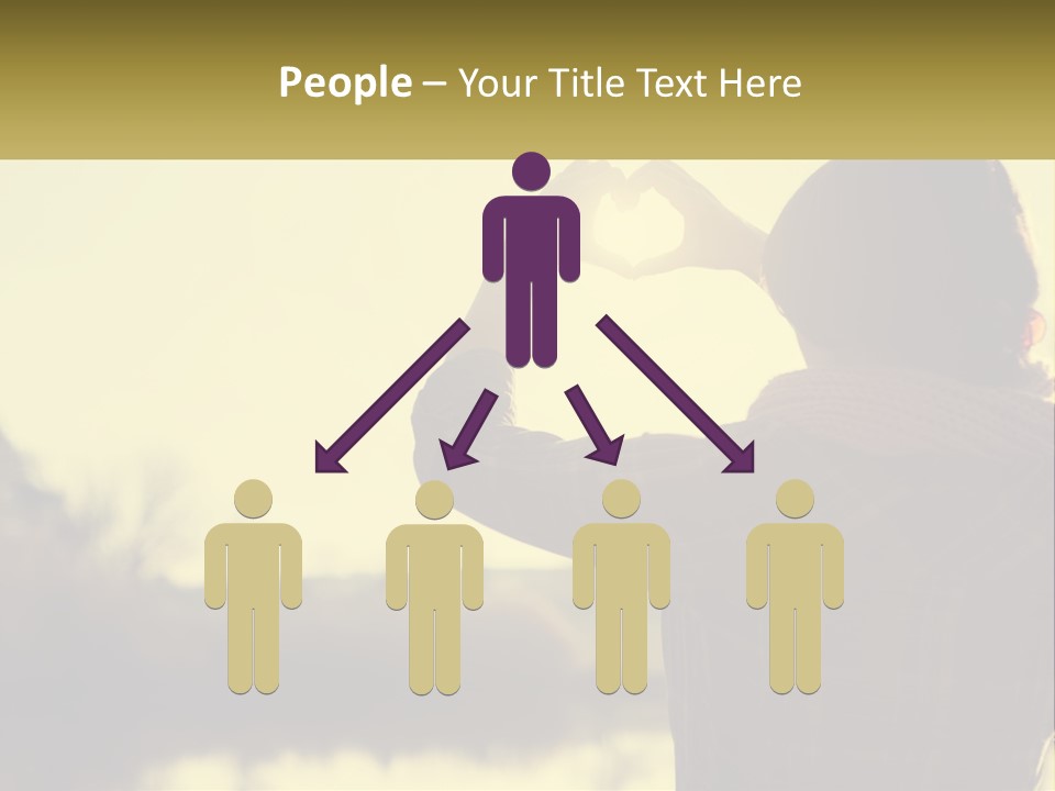 A Person Making A Heart Shape With Their Hands PowerPoint Template