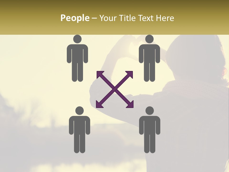 A Person Making A Heart Shape With Their Hands PowerPoint Template