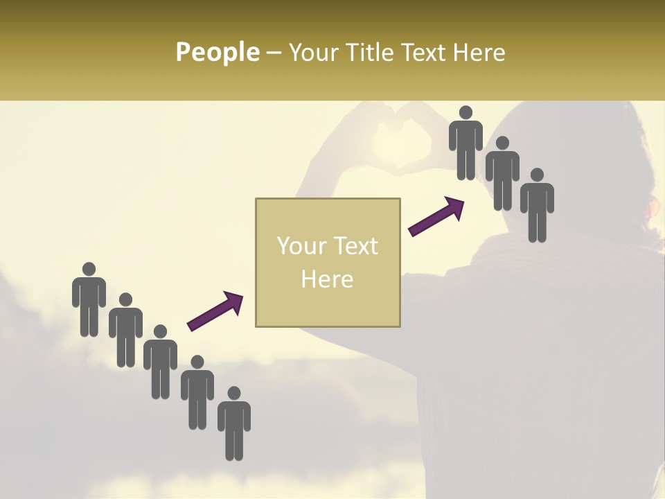 A Person Making A Heart Shape With Their Hands PowerPoint Template