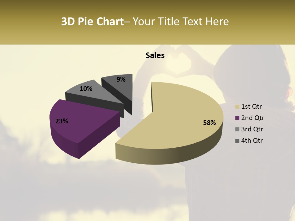 A Person Making A Heart Shape With Their Hands PowerPoint Template