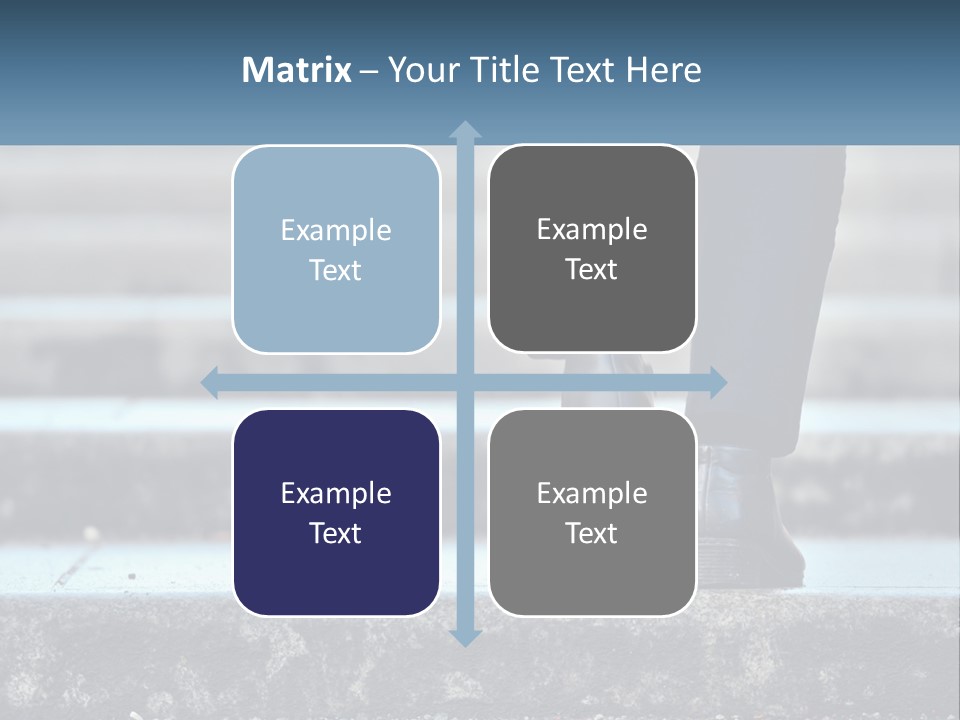 A Person Walking Up Some Steps With Their Feet On The Ground PowerPoint Template