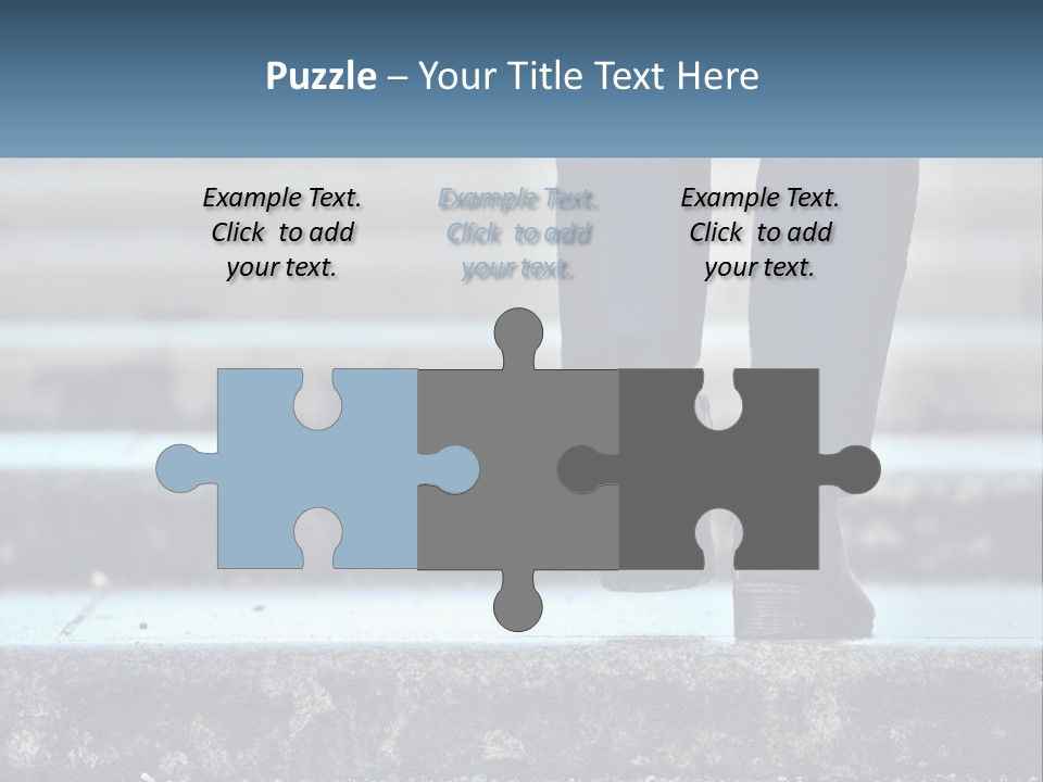 A Person Walking Up Some Steps With Their Feet On The Ground PowerPoint Template