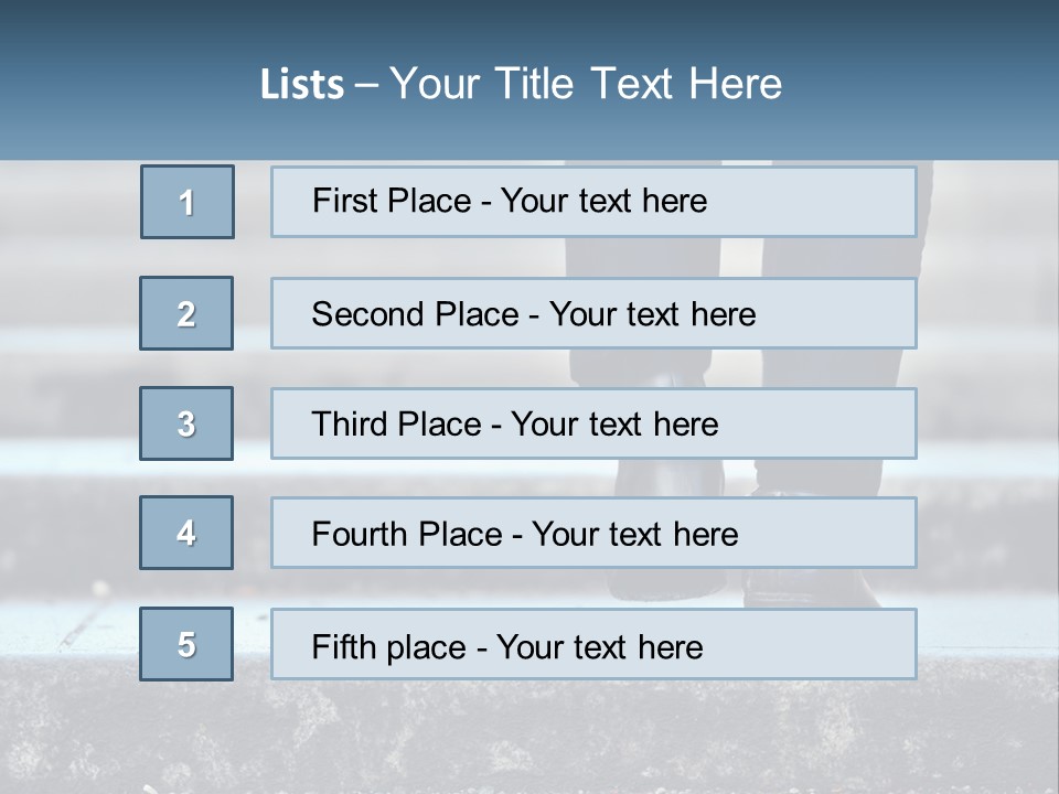 A Person Walking Up Some Steps With Their Feet On The Ground PowerPoint Template