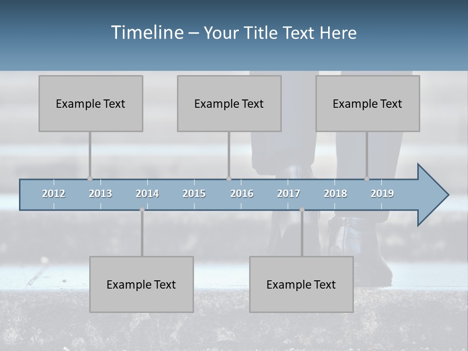 A Person Walking Up Some Steps With Their Feet On The Ground PowerPoint Template