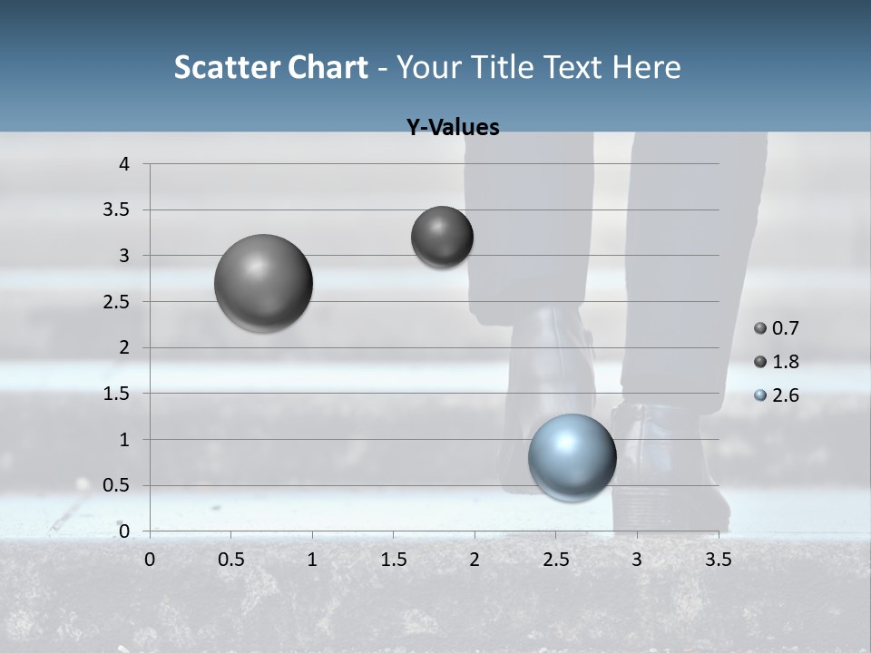 A Person Walking Up Some Steps With Their Feet On The Ground PowerPoint Template