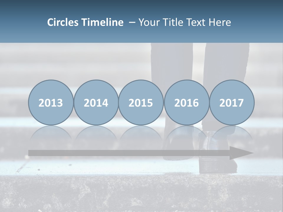 A Person Walking Up Some Steps With Their Feet On The Ground PowerPoint Template