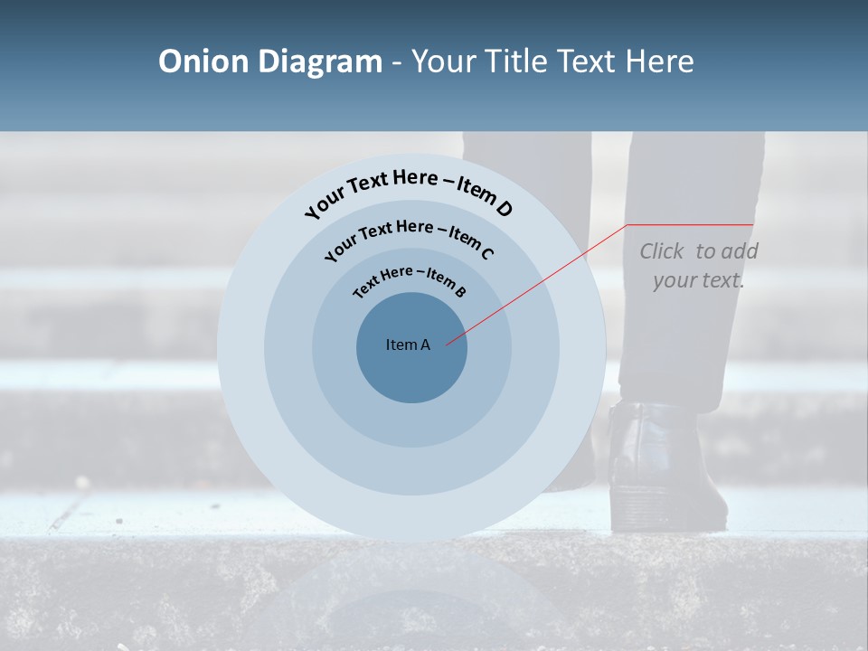 A Person Walking Up Some Steps With Their Feet On The Ground PowerPoint Template