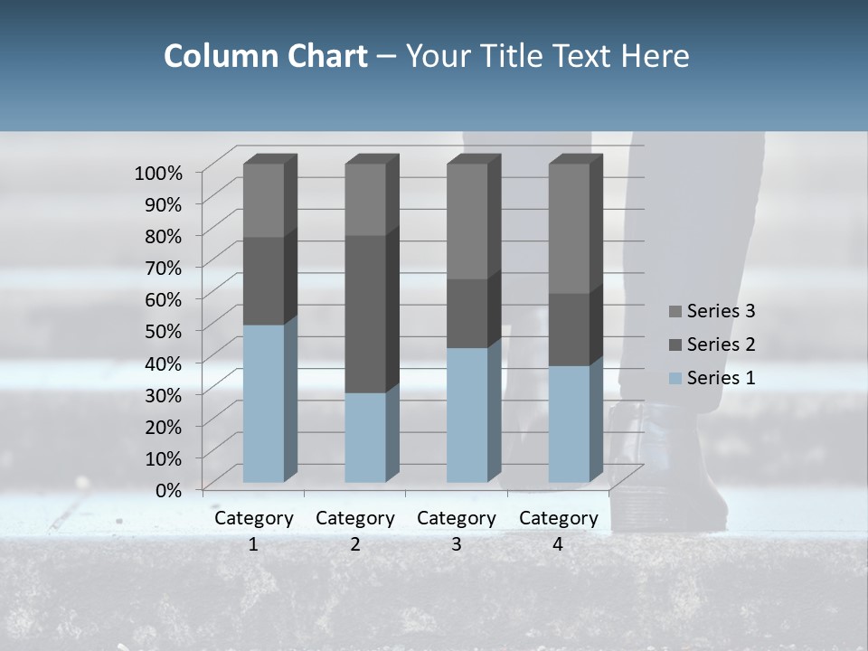 A Person Walking Up Some Steps With Their Feet On The Ground PowerPoint Template