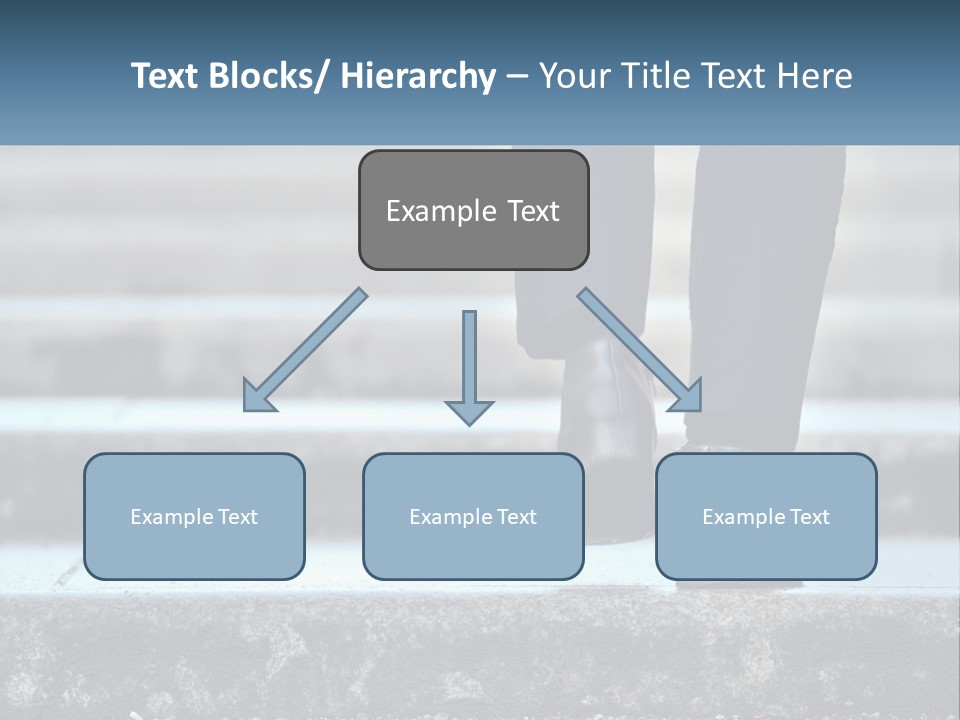 A Person Walking Up Some Steps With Their Feet On The Ground PowerPoint Template