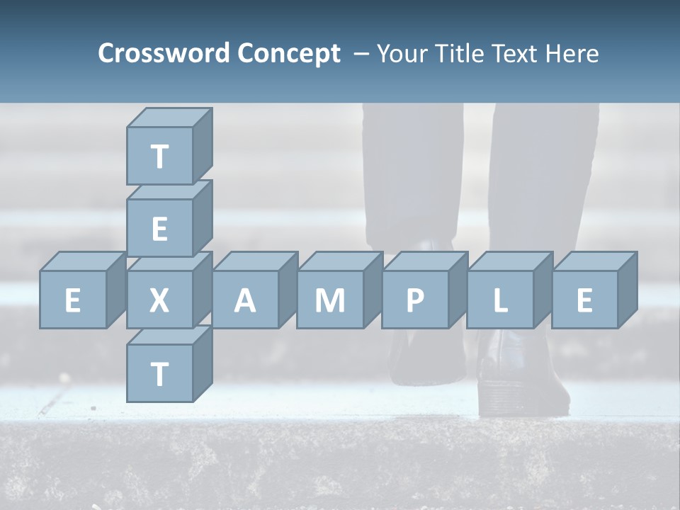 A Person Walking Up Some Steps With Their Feet On The Ground PowerPoint Template