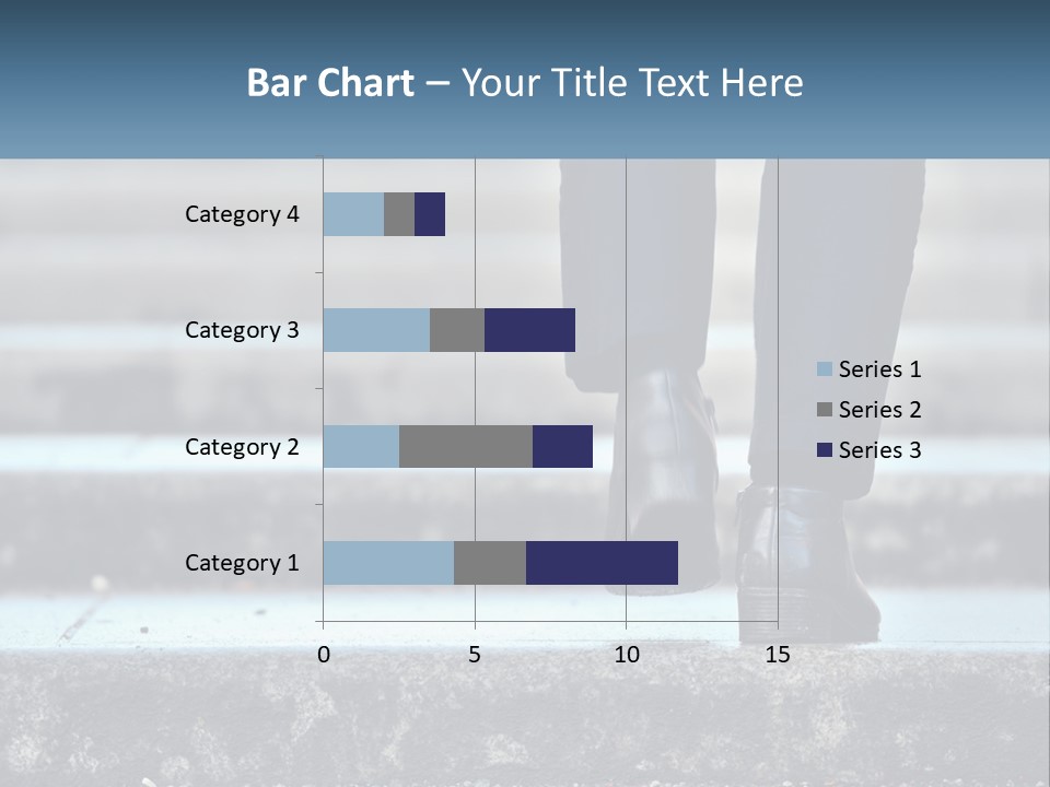 A Person Walking Up Some Steps With Their Feet On The Ground PowerPoint Template