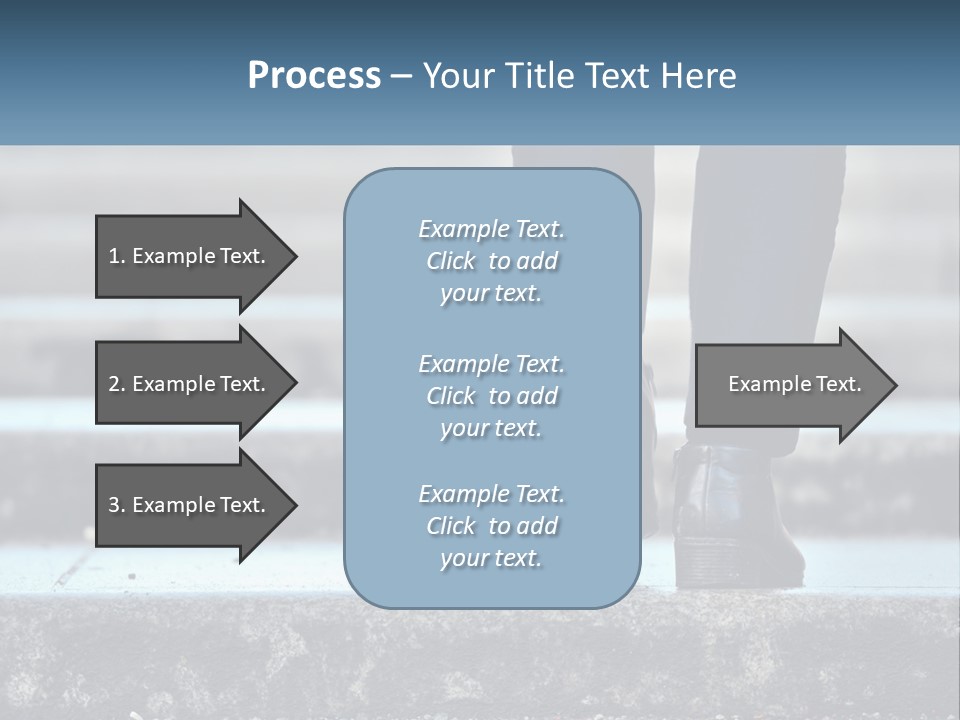 A Person Walking Up Some Steps With Their Feet On The Ground PowerPoint Template